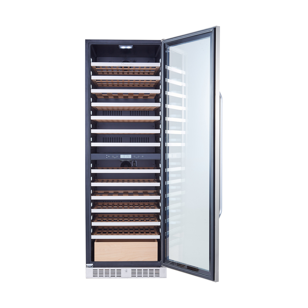 Винный шкаф двухзонный Libhof SED-161 Silver