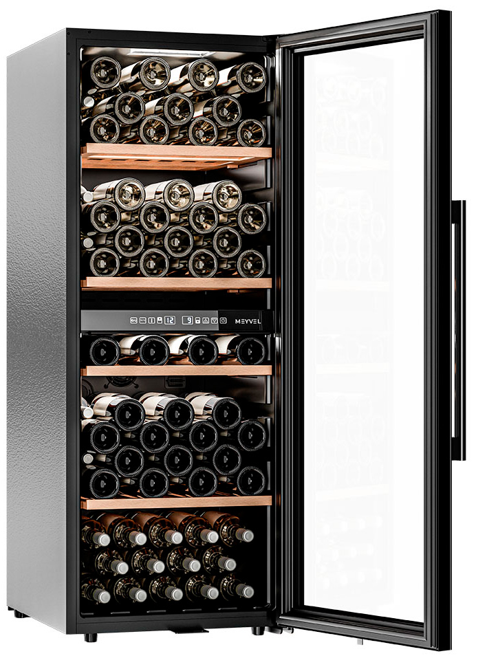 Винный шкаф двухзонный Meyvel MV98-KBF2