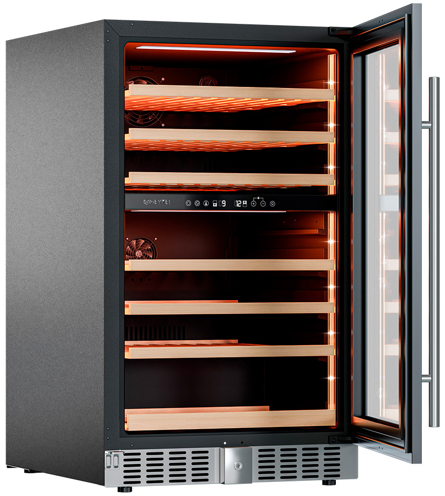 Винный шкаф двухзонный Meyvel MV77PRO-KST2