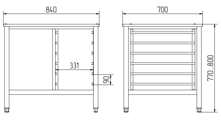 Подставка Abat ПК-6М