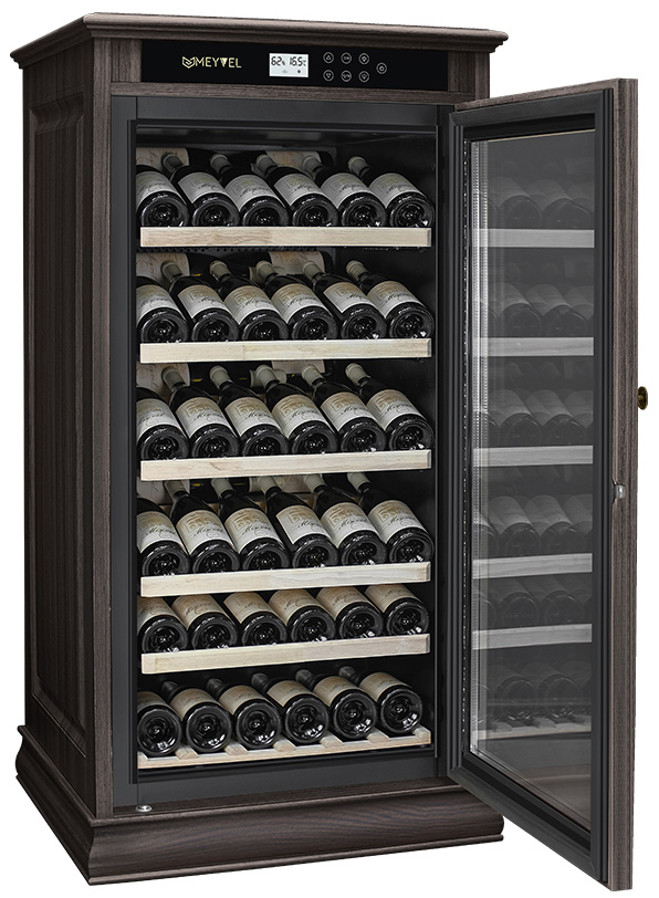 Винный шкаф монотемпературный Meyvel MV69-WD1-C (Dark Chocolate)