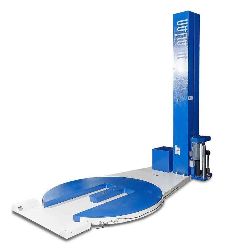 Паллетоупаковщик Hualian Machinery HL-1650F с E-платформой Про (с моторизированной кареткой с престрейчем)