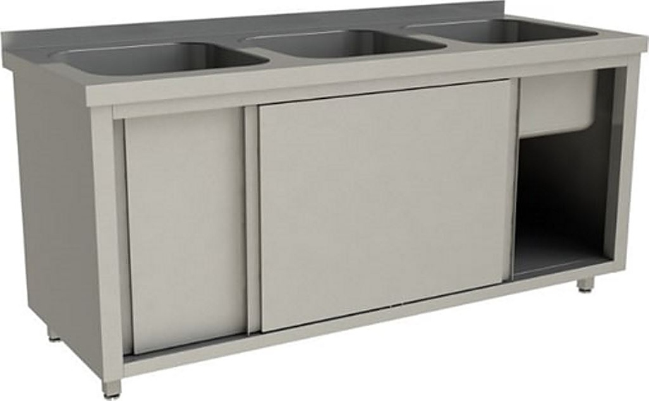 Ванна моечная закрытая Restoinox СПЗК3М-17/6-Б