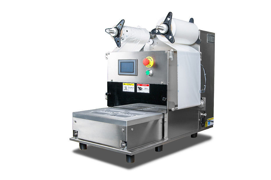 Запайщик лотков Hualian Machinery EV-271 (142*92 мм, 4 лотка за цикл) с газонаполнением