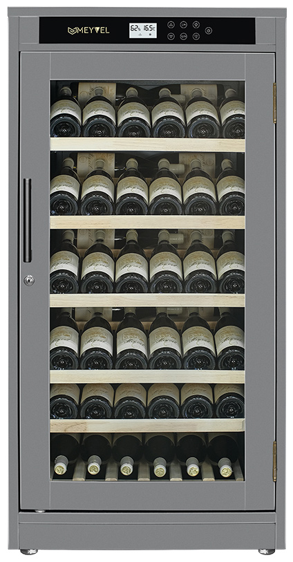 Винный шкаф монотемпературный Meyvel MV69-WG1-M (Grey Quartz)