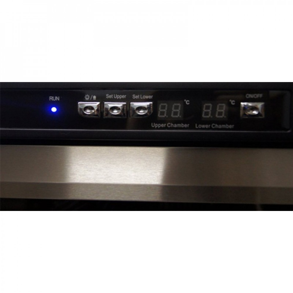 Винный шкаф двухзонный Ip Industrie JG 166-6 AD X