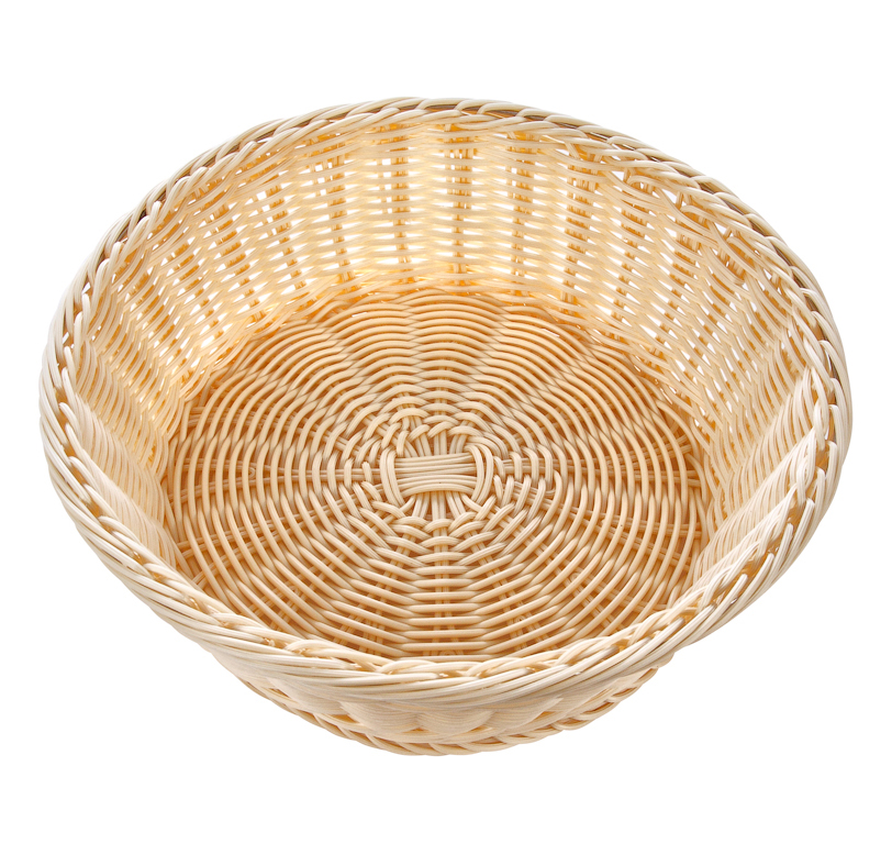 Корзинка пластиковая Luxstahl 360 мм бежевая [Beige 2266]