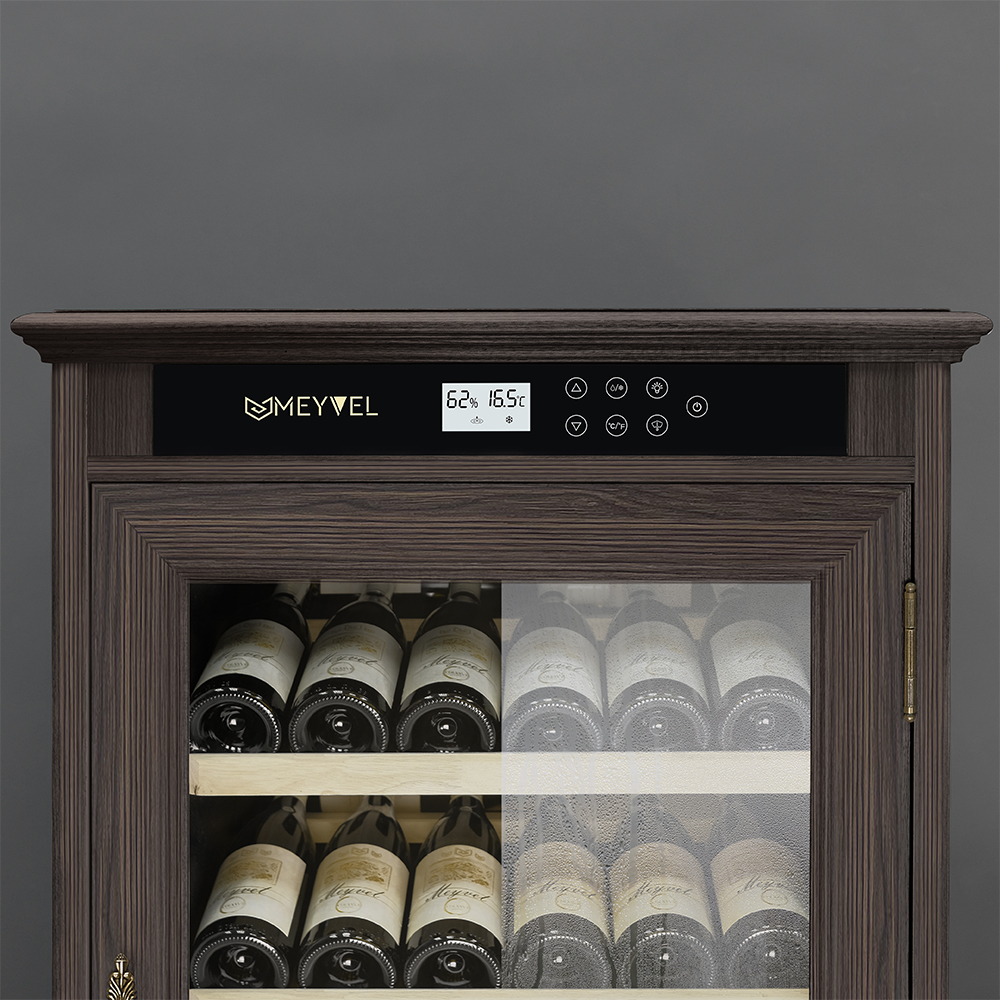 Винный шкаф монотемпературный Meyvel MV102-WD1-C (Dark Chocolate)