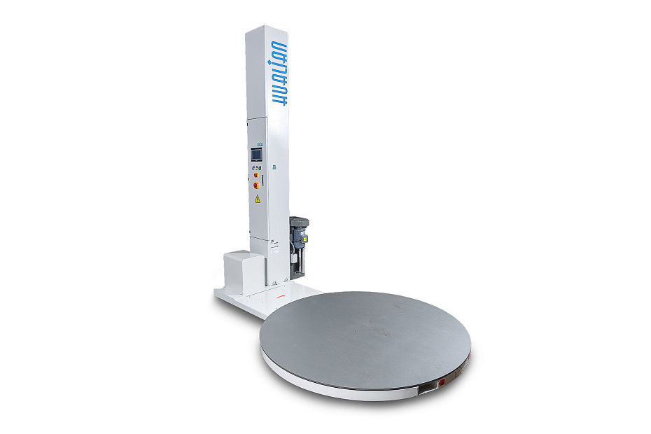 Паллетоупаковщик Hualian Machinery HL-1500 Эко с моторизированной кареткой с престрейчем