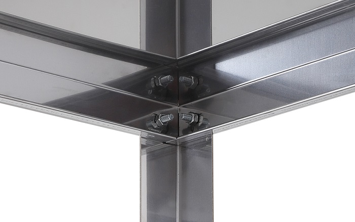 Стеллаж Luxstahl СР-1800х1300х600/4 нержавеющая сталь