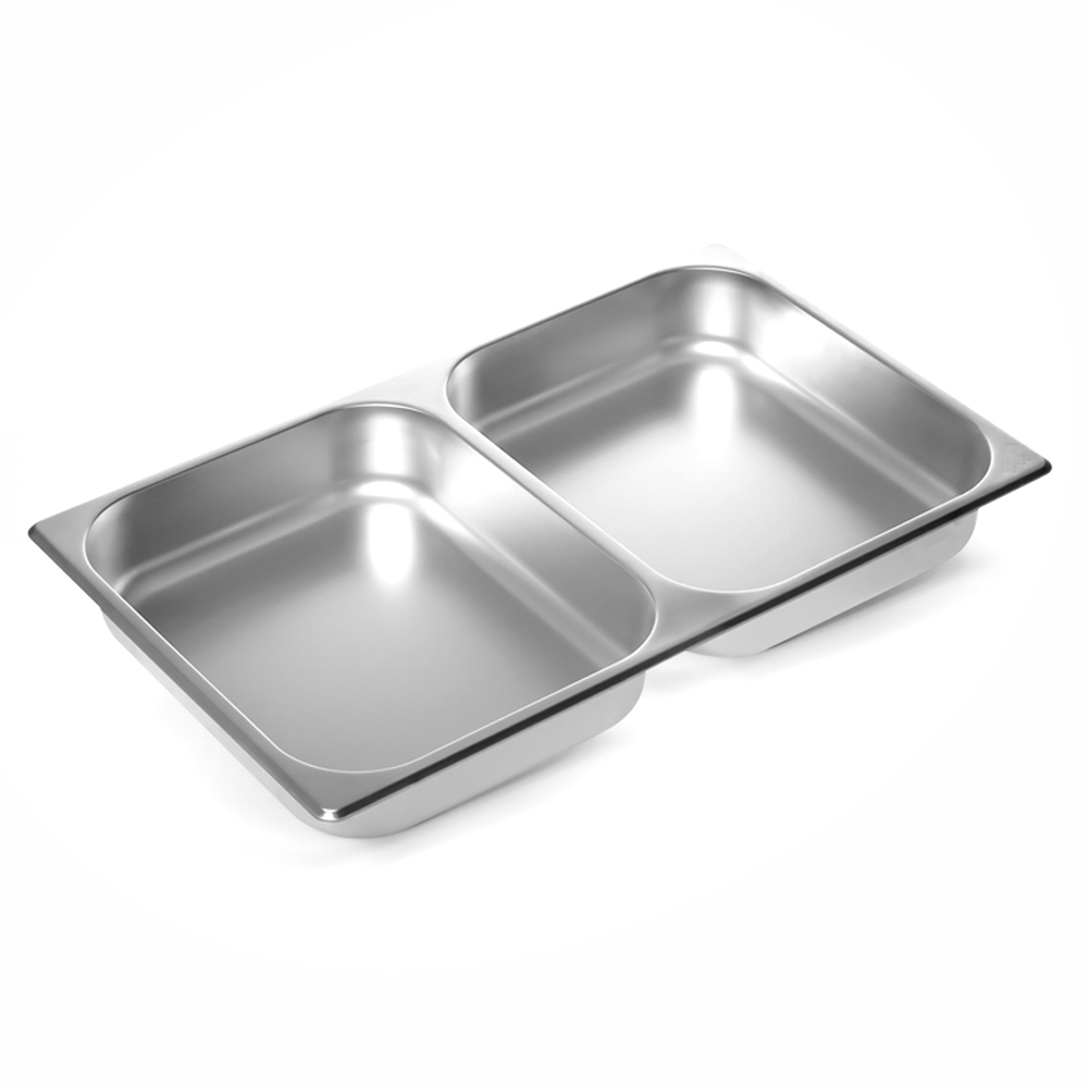 Гастроемкость Luxstahl 1/1х2,5 530х325х65 двухсекционная