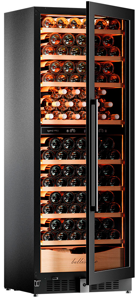 Винный шкаф двухзонный Meyvel MV95-KBT2 (Slim)