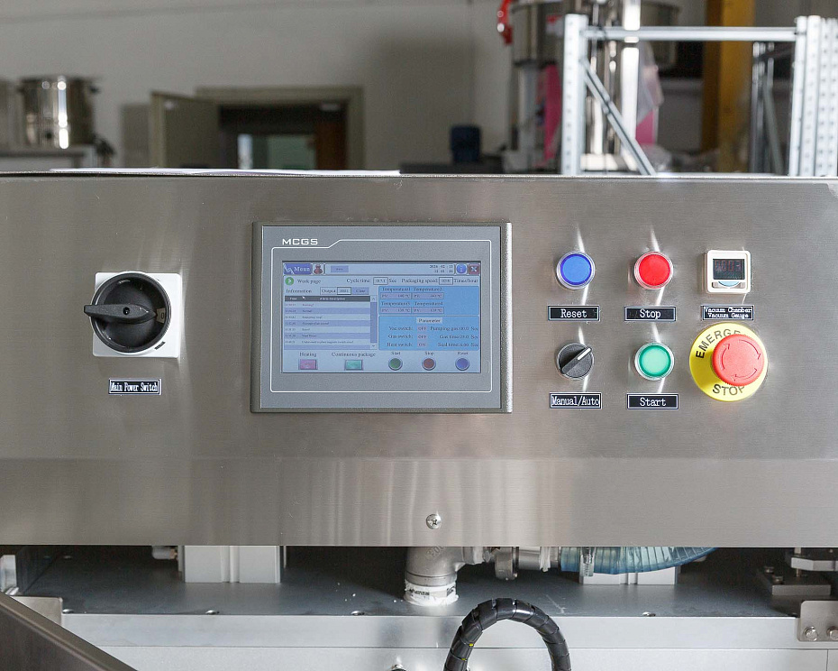 Запайщик лотков Hualian Machinery HVT-450A/2 (нерж., лоток 210х148) с функцией вакуумной газации