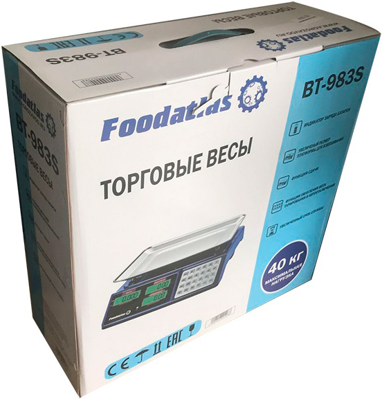 Весы торговые Foodatlas ВТ-983S