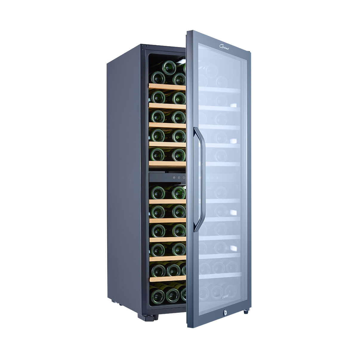 Винный шкаф двухзонный Libhof GMD-87 Black