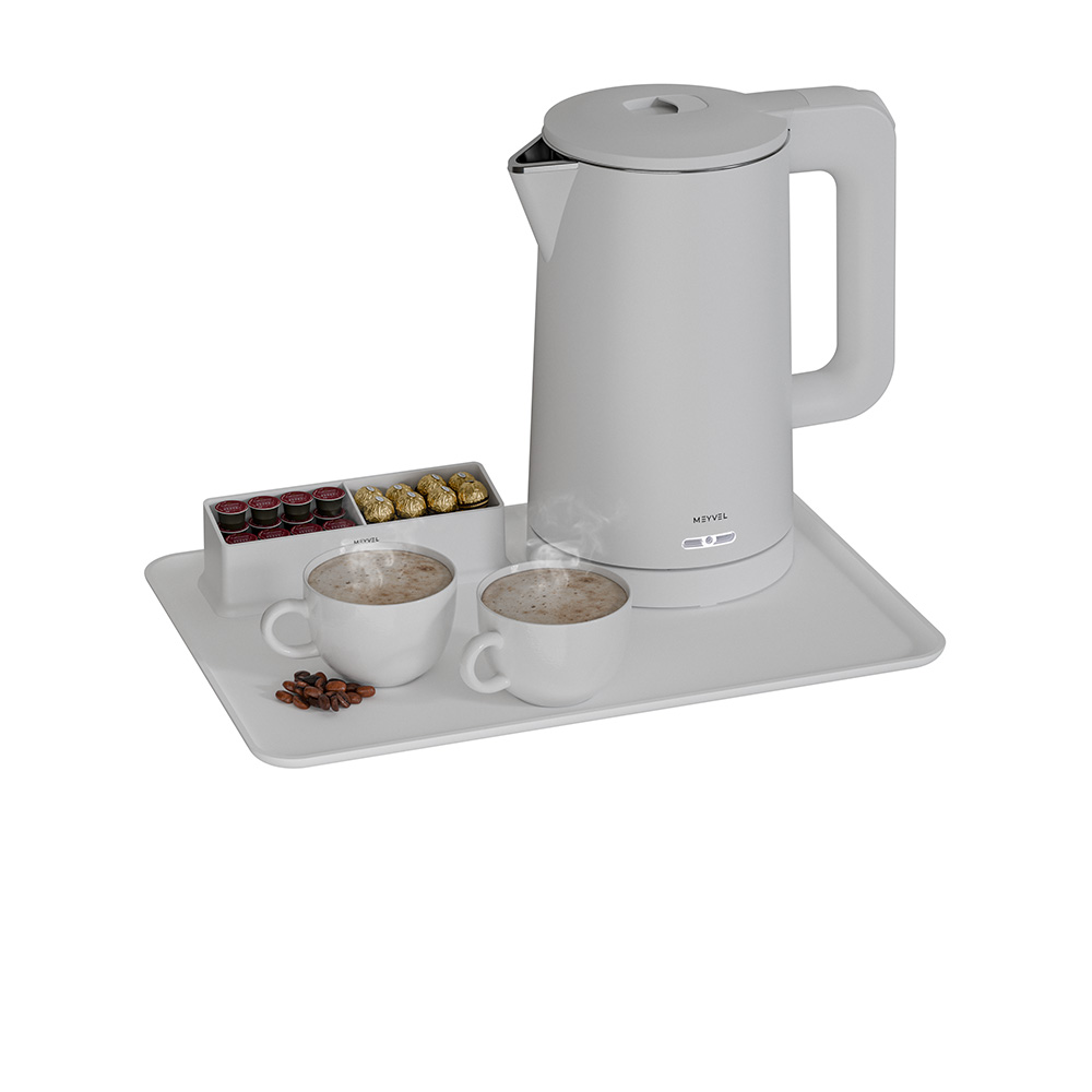 Поднос с менажницей для чая Meyvel A-002 (White)