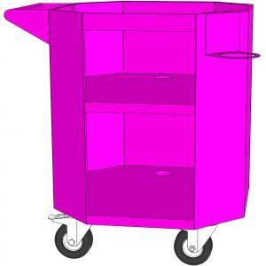 Тележка для аппарата сахарной ваты RoboLabs ТАСВ-052