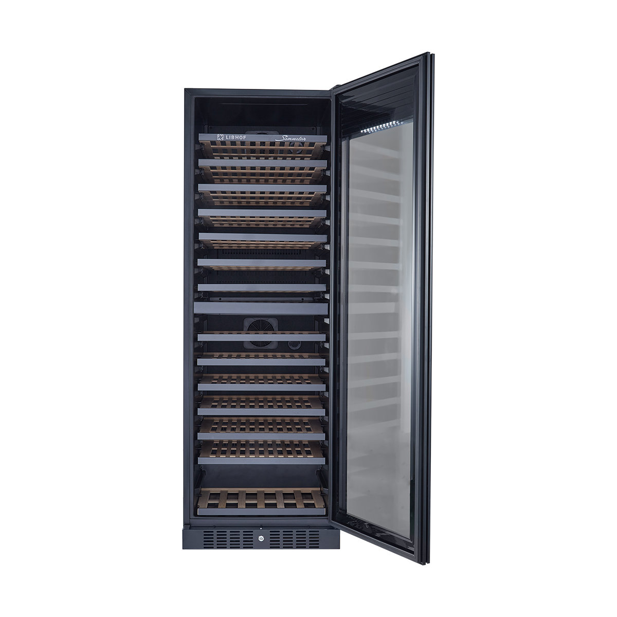 Винный шкаф двухзонный Libhof SRD-164 Black