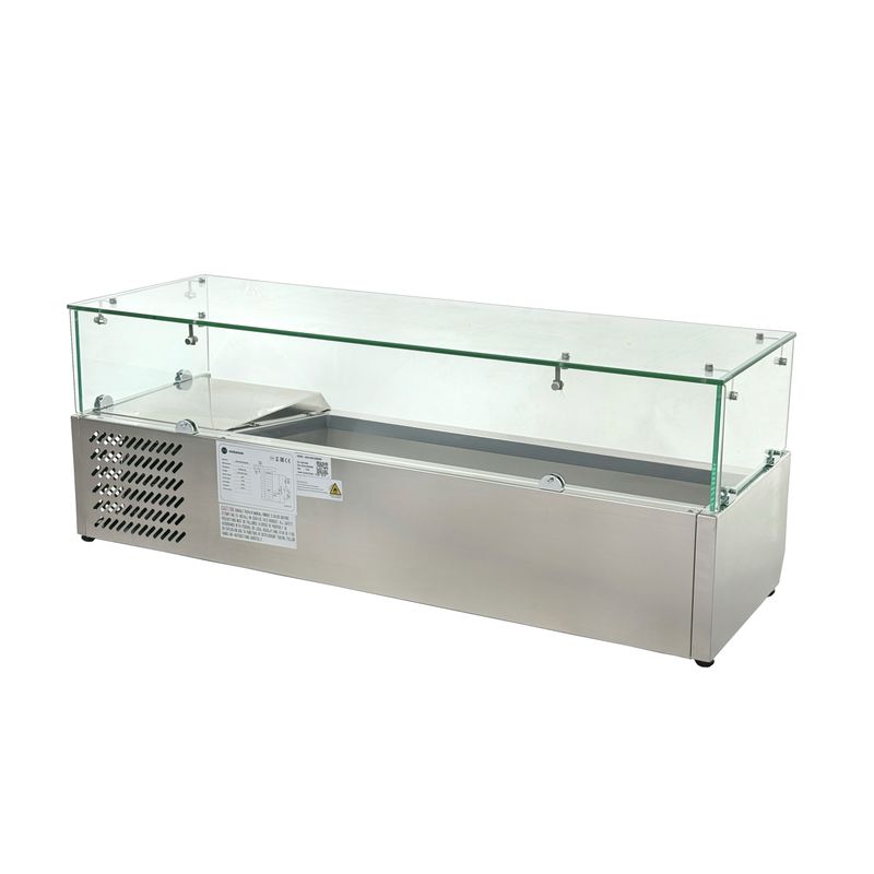 Холодильная витрина для ингредиентов Hurakan HKN-VRX1200/380