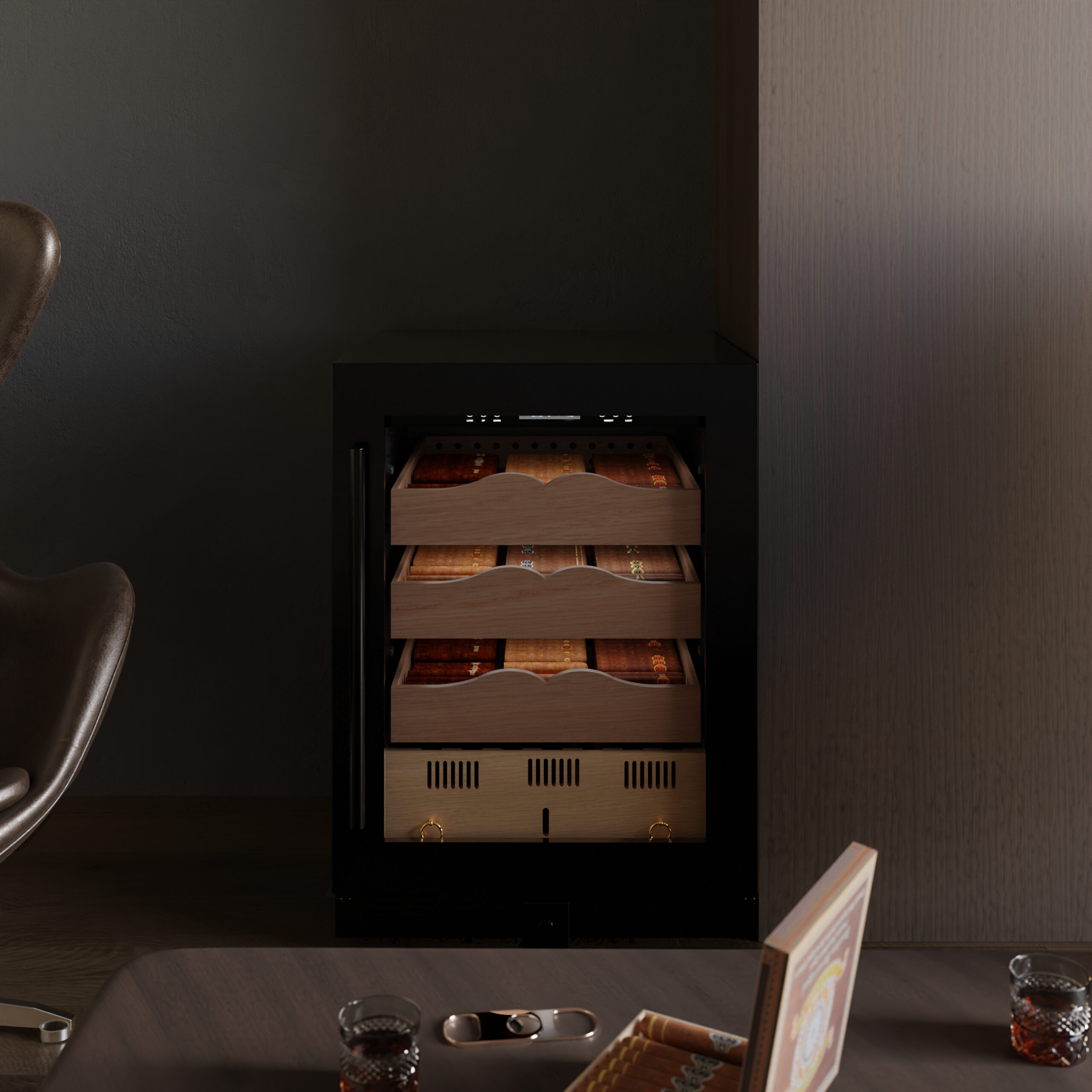 Шкаф для сигар Libhof BR-650 black