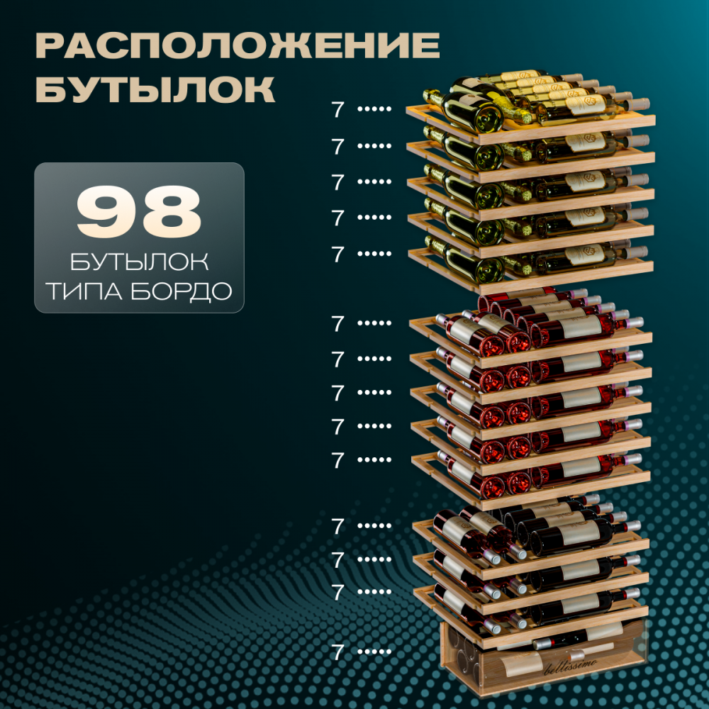Винный шкаф Meyvel MV98-KST3 (Slim)