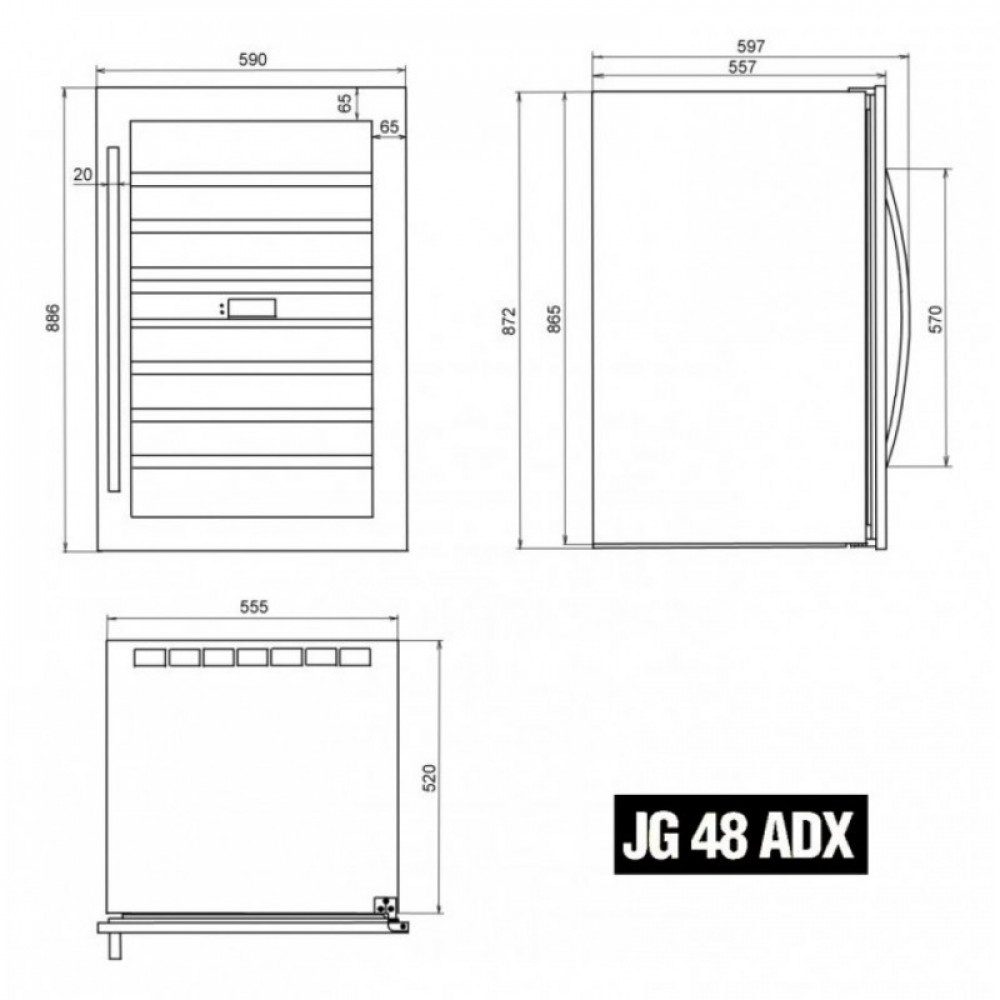 Встраиваемый винный шкаф Ip Industrie JG 48 ADX