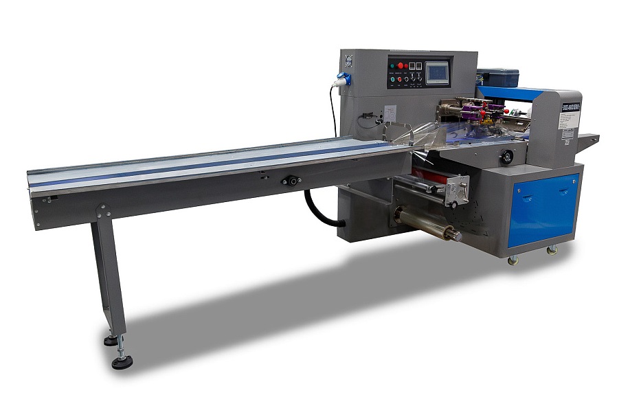 Горизонтальная упаковочная машина Hualian Machinery DXDZ-250D (1 нож, L 120-280, S 250, H - 60 mm)