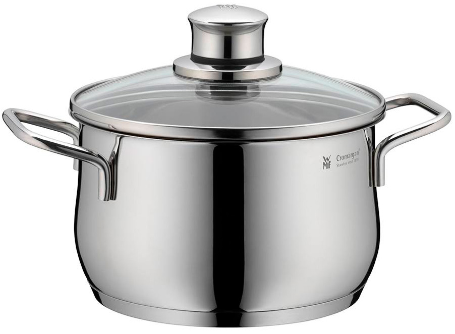 Высокая кастрюля WMF 07.3417.6040 16 см Diadem Plus Cromargan® 18/10 нержавеющая сталь