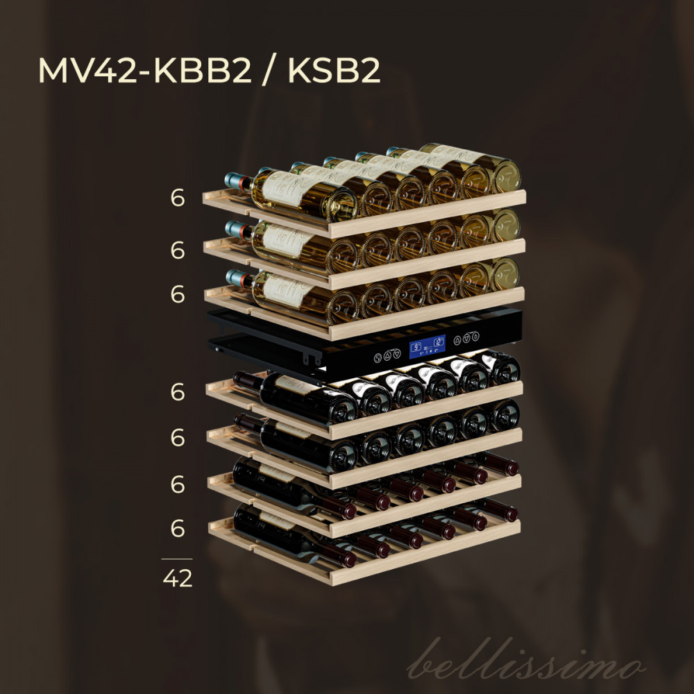 Встраиваемый винный шкаф Meyvel MV42-KSB2