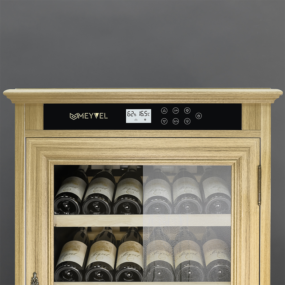 Винный шкаф монотемпературный Meyvel MV102-WO1-C (Northern Oak)