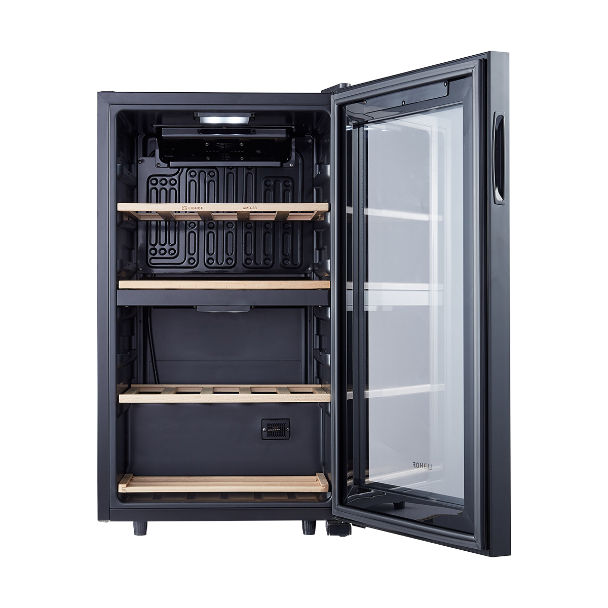 Винный шкаф двухзонный Libhof GMD-33 Black