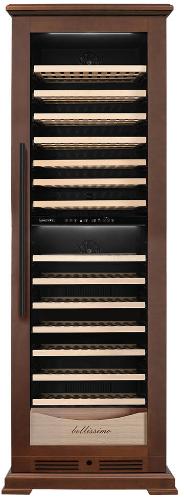 Винный шкаф двухзонный Meyvel MV163PRO-KBT2 (Итальянский орех)