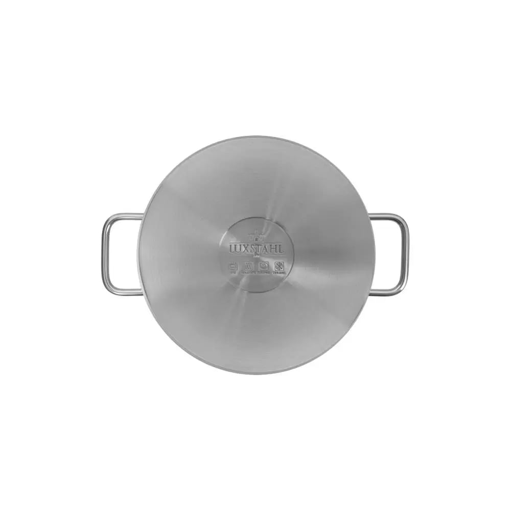 Кастрюля Luxstahl 2л нерж.тройное дно d=190 h=80, ИНДУКЦИЯ, серия "Satin"