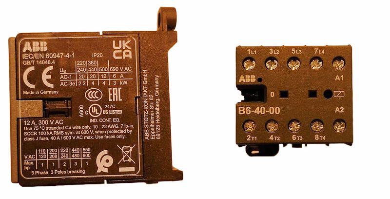 Контактор для шкафа шоковой заморозки Apach 020TEL0004