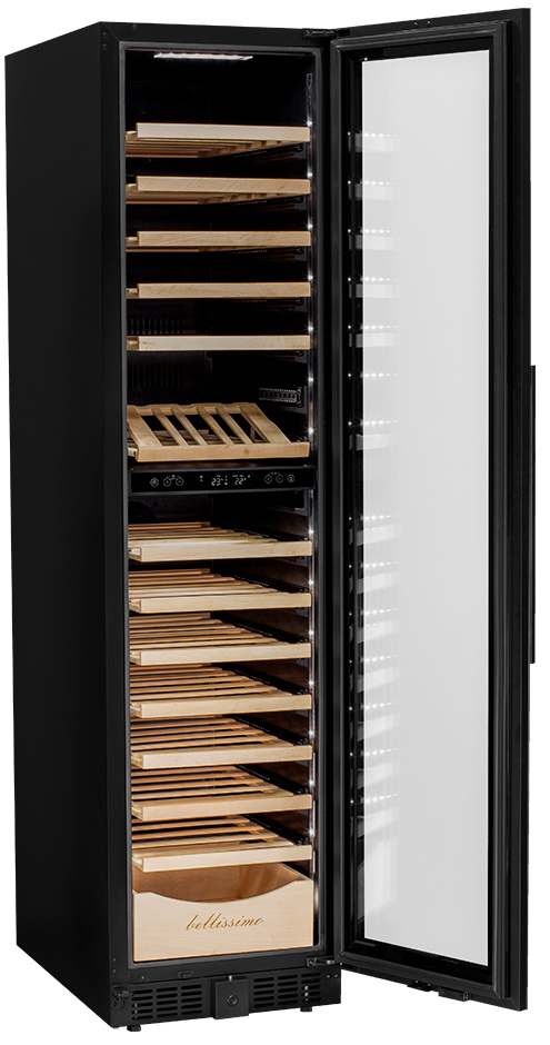 Винный шкаф двухзонный Meyvel MV106-KBT2 (Slim)