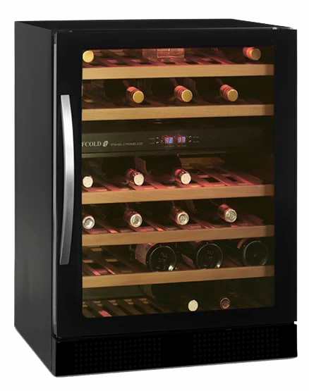Винный шкаф двухзонный Tefcold TFW200-2F дверь без рамы