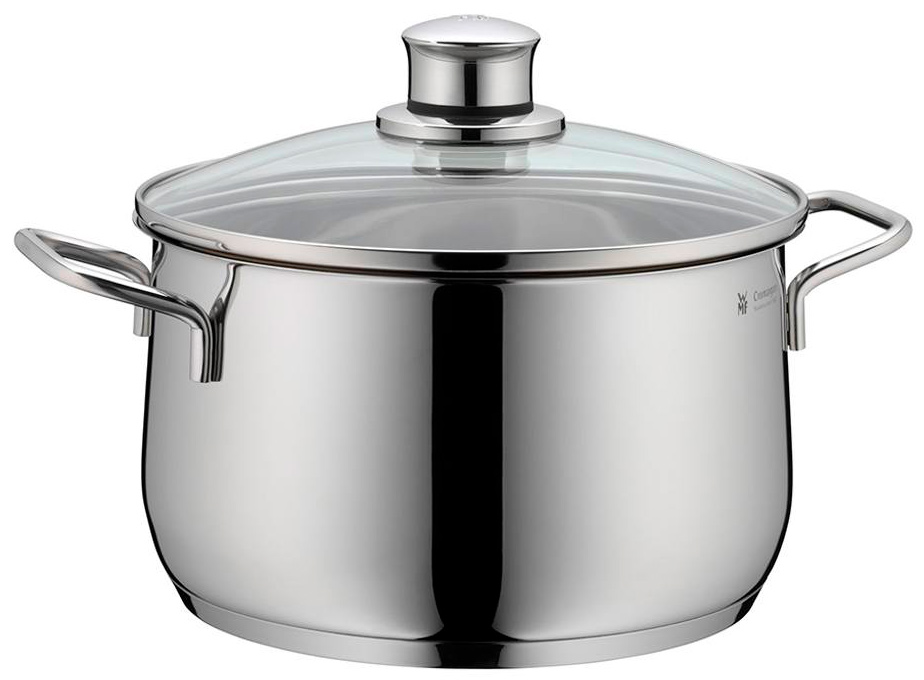 Высокая кастрюля WMF 07.3421.6040 20 см Diadem Plus Cromargan® 18/10 нержавеющая сталь