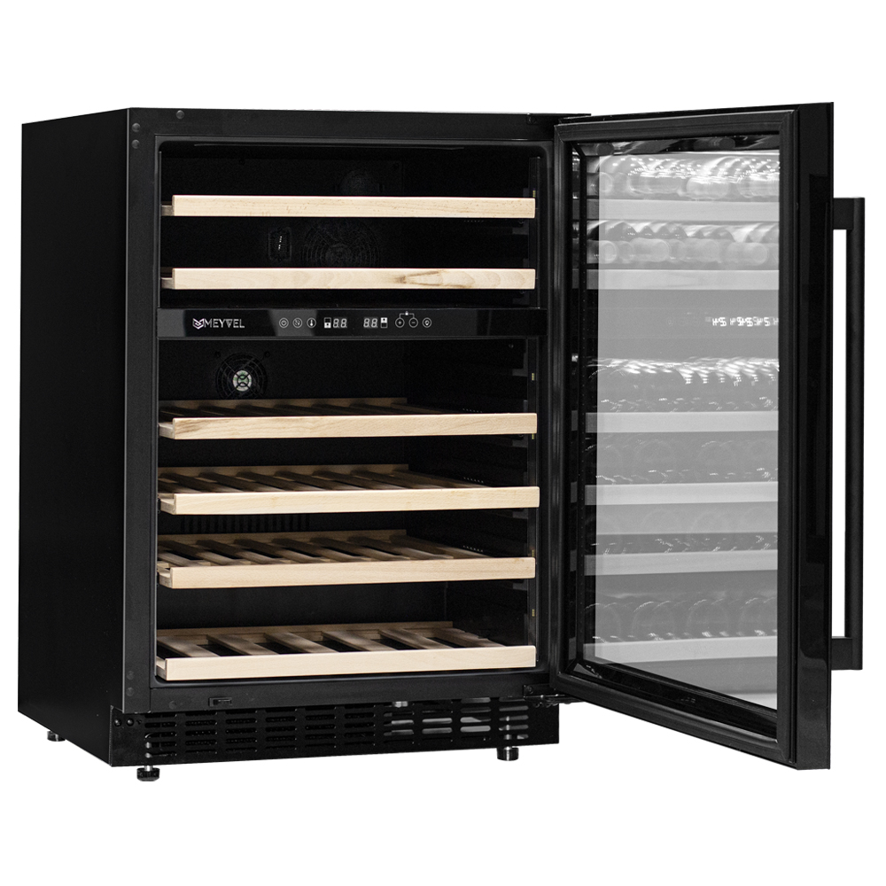 Винный шкаф двухзонный Meyvel MV46PRO-KBT2