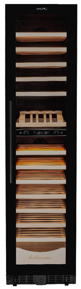 Винный шкаф двухзонный Meyvel MV106-KBT2 (Slim)