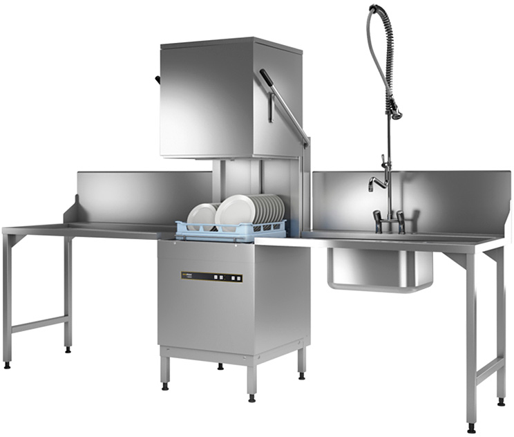 Купольная посудомоечная машина Hobart Ecomax H604-12C