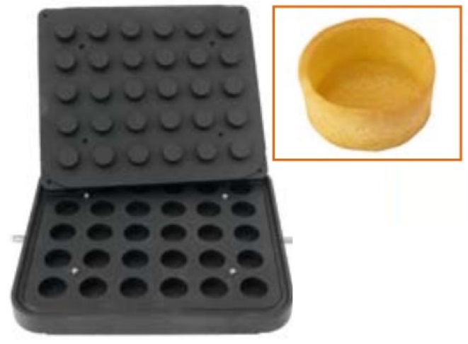Форма для приготовления тарталеток Kocateq DH Tartmatic Plate 39