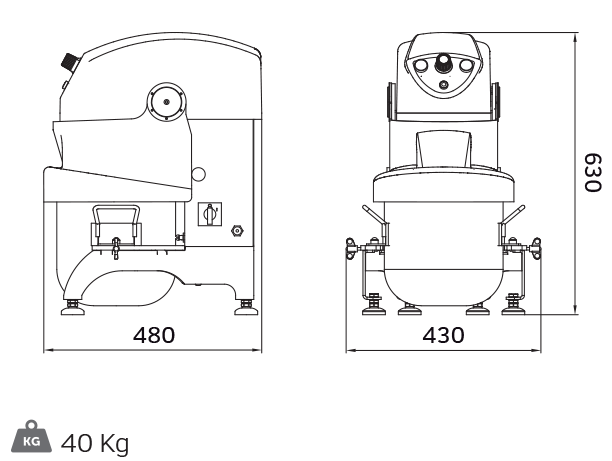 Планетарный миксер Rollmatic BULLino 12