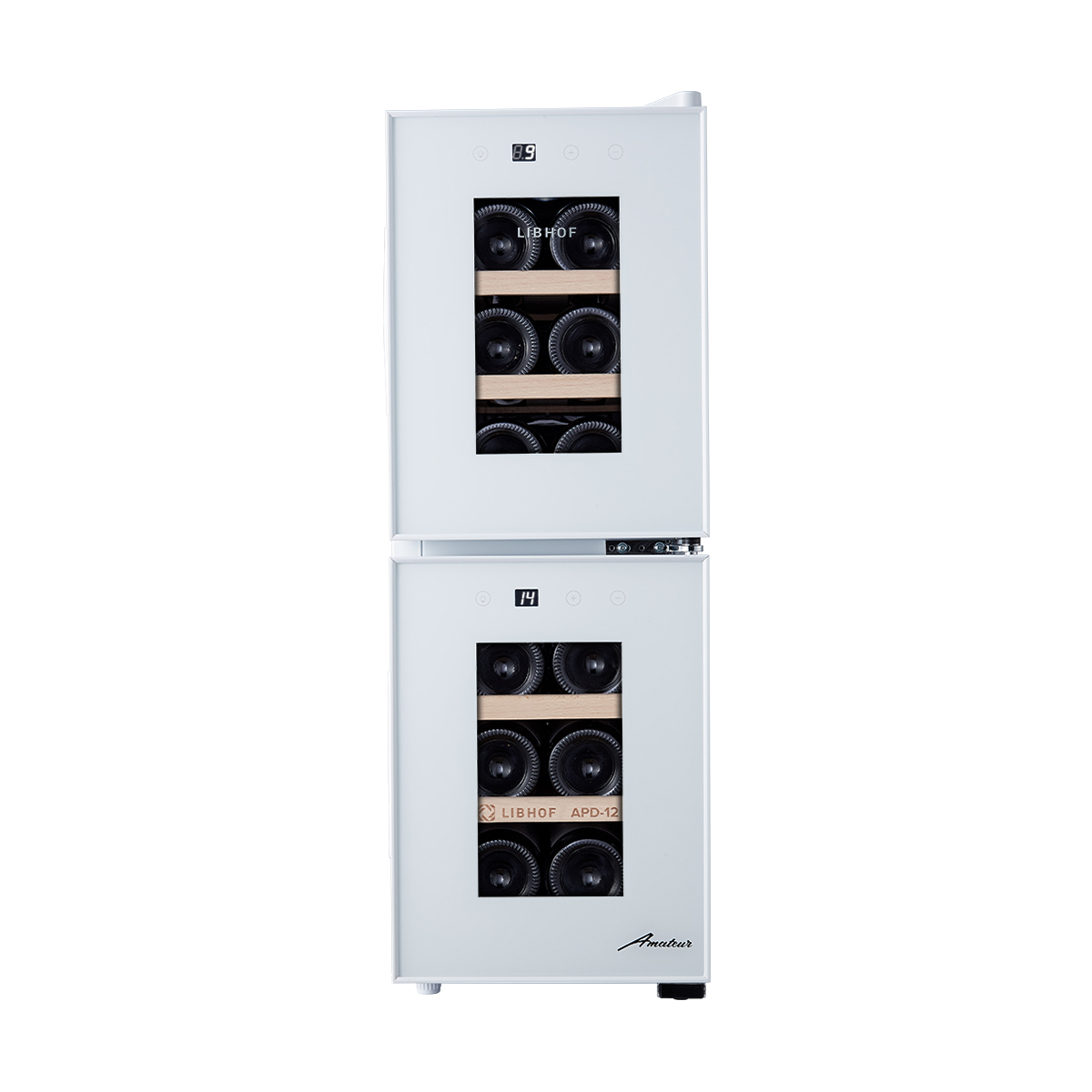 Винный шкаф двухзонный Libhof APD-12 white