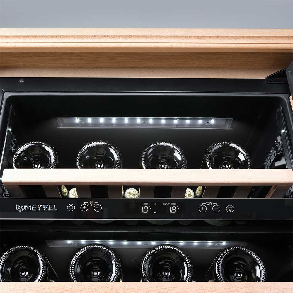 Винный шкаф Meyvel MV46PRO-KBT2 (Натуральный бук)