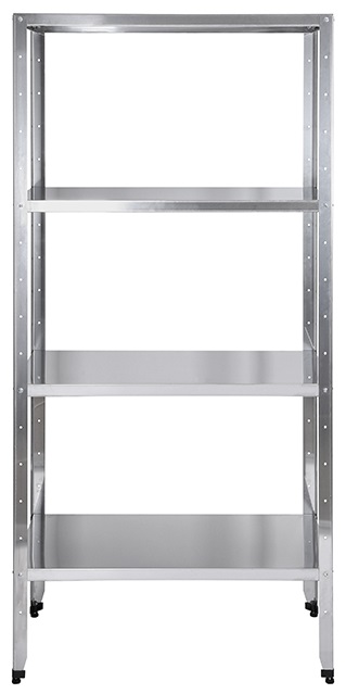 Стеллаж Luxstahl СР-1800х1000х300/4 нержавеющая сталь