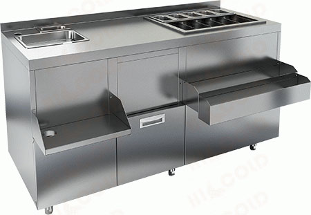 Барная станция коктейльная закрытая Hicold НБМКС-15/6БПК