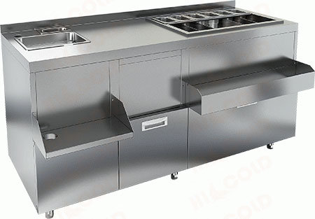 Барная станция коктейльная закрытая Hicold НБМКС-16/6БПК