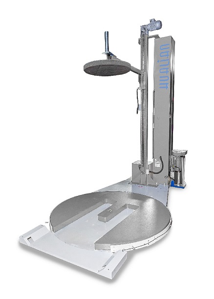 Паллетоупаковщик Hualian Machinery HL-1650FP Эко с E-платформой (с моторизированной кареткой, с прижимом)