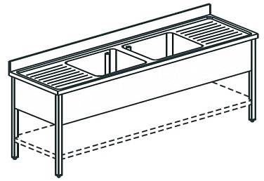 Ванна моечная Apach Chef Line L2S217-552WSH