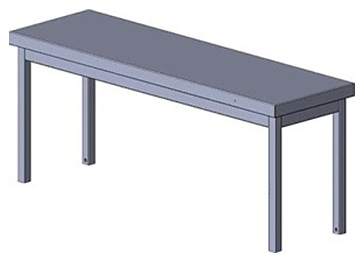 Полка настольная Assum ПНС-П3-1-12/3 (1200х300х400)